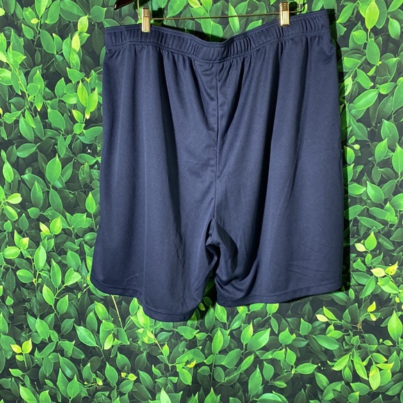 Reebok Men's Athletic Gym Shorts Blue 2XL AntiMicrobial Pockets Drawstring - Picture 8 of 9